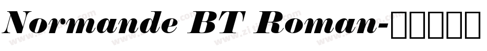 Normande BT Roman字体转换